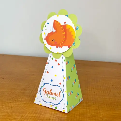 40 Itens Personalizados Caixinhas para Festas Dino Baby 2