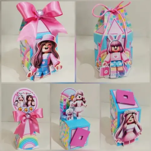 40 Itens Personalizados Caixinhas Roblox Menina 2