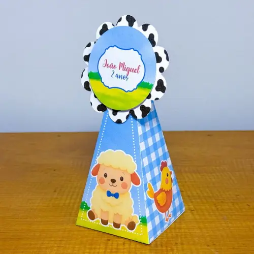 50 Itens Caixinhas para Festas Fazendinha Menino 4
