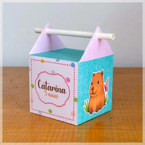 50 Itens Personalizados Caixinhas Capivara 2