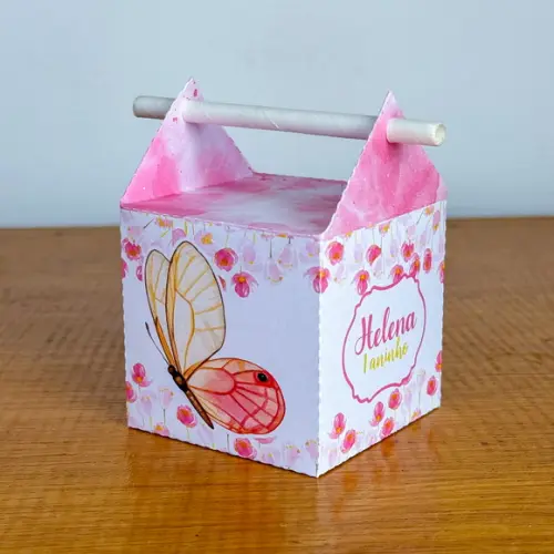 50 Itens Personalizados Caixinhas para Festa Borboletas