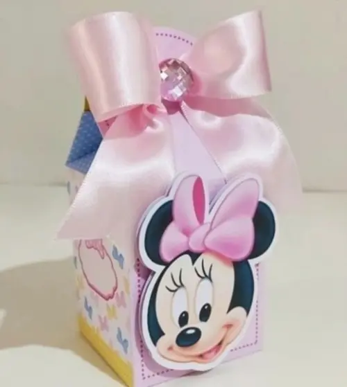 Kit 20 Peças Caixinhas Personalizados Minnie Baby