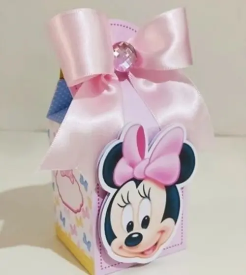 Kit 40 Peças Caixinhas Personalizados Minnie Baby