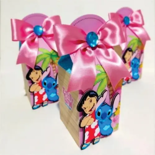 Kit Festa Lembrancinhas Lilo e Stitch -30 Peças 3d