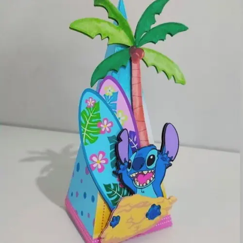Kit Festa Lembrancinhas Stitch -30 Peças 3d