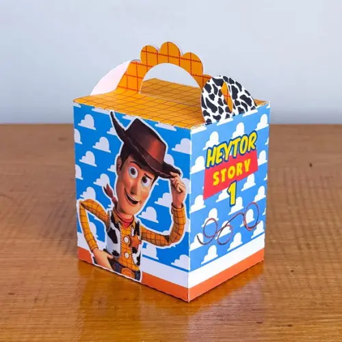 Kit Pegue e Monte, 20 Itens Caixinhas para Festas Toy Story