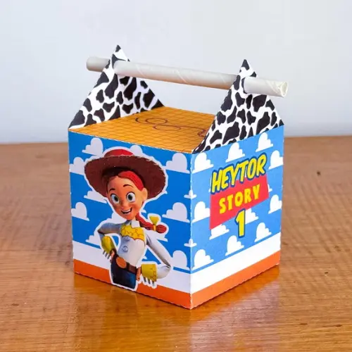 Kit Pegue e Monte, 40 Itens Caixinhas para Festas Toy Story