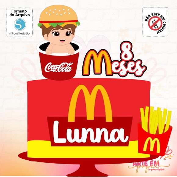 Arquivo Corte Topo de Bolo Baby Mc Donald