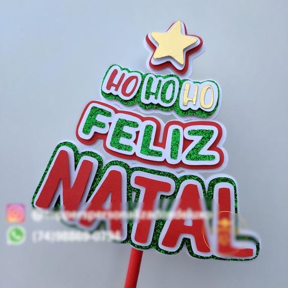 Arquivo Corte Topo de Bolo Feliz Natal