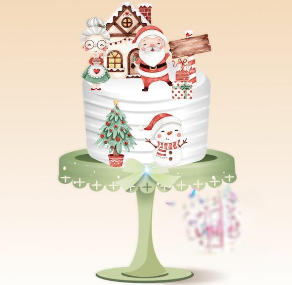 Arquivo Corte Topo de Bolo Feliz Natal