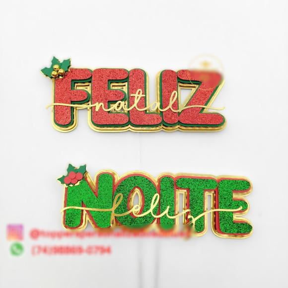 Arquivo Corte Topo de Bolo Feliz Natal
