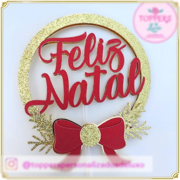 Arquivo Corte Topo de Bolo Feliz Natal