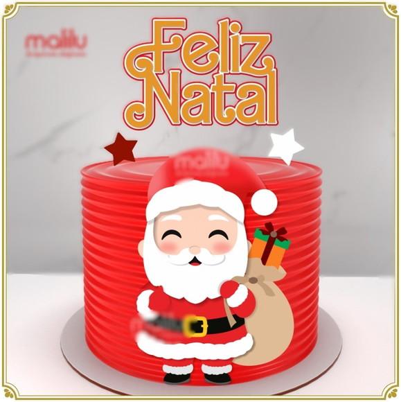 Arquivo Corte Topo de Bolo Feliz Natal