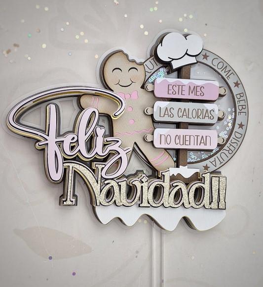 Arquivo Corte Topo de Bolo Feliz Natal