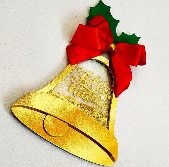 Arquivo Corte Topo de Bolo Feliz Natal Sino 075