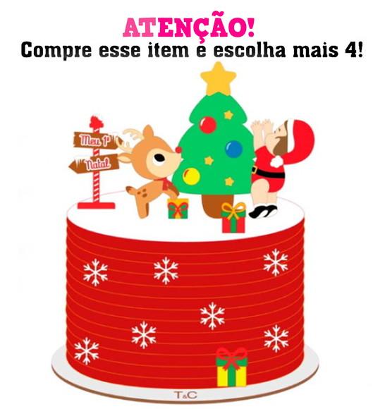 Arquivo Corte Topo de Bolo Natal Bebê 039