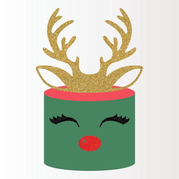 Arquivo Corte Topo de Bolo Natal Rena Camadas 044