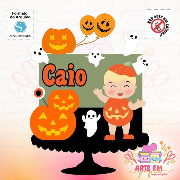 Arquivo Corte: Topo de Bolo Baby Halloween 04