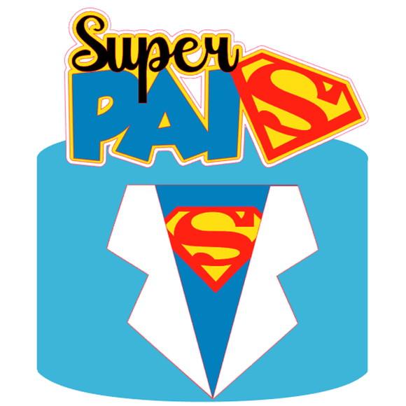 Arquivo Corte: Topo de Bolo Dia dos Pais Super Pai 03