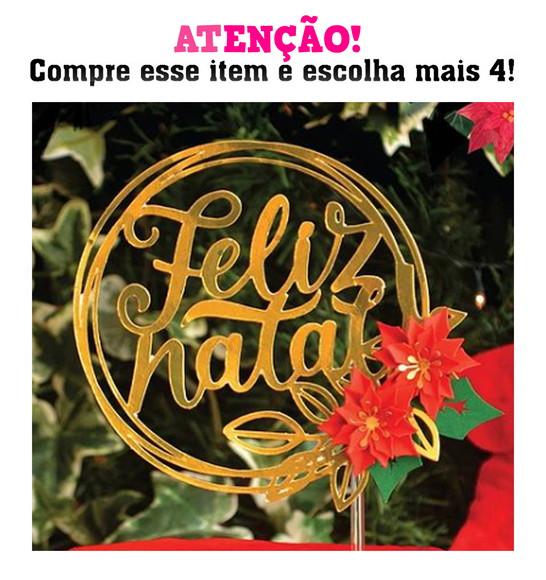 Arquivo Corte: Topo de Bolo Feliz Natal 021
