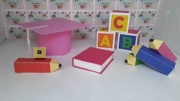 Arquivo Corte: Topo de Bolo Formatura Abc 3d 02