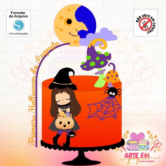 Arquivo Corte: Topo de Bolo Halloween