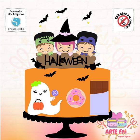 Arquivo Corte: Topo de Bolo Halloween 011