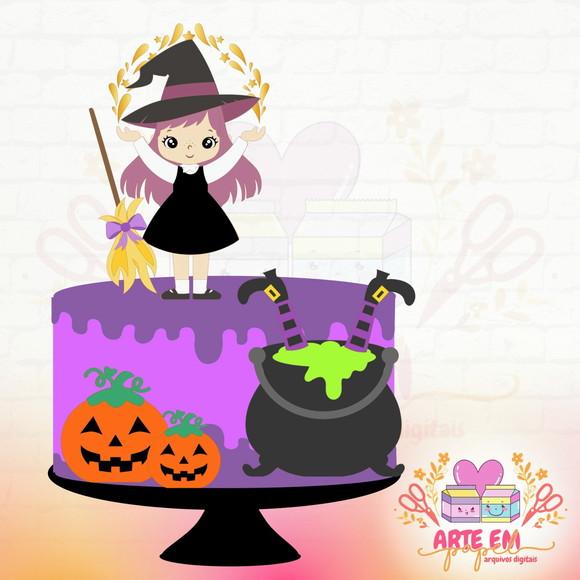 Arquivo Corte: Topo de Bolo Halloween 008