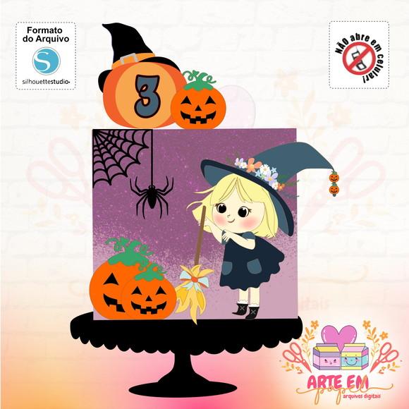 Arquivo Corte: Topo de Bolo Halloween 100