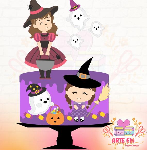 Arquivo Corte: Topo de Bolo Halloween 100