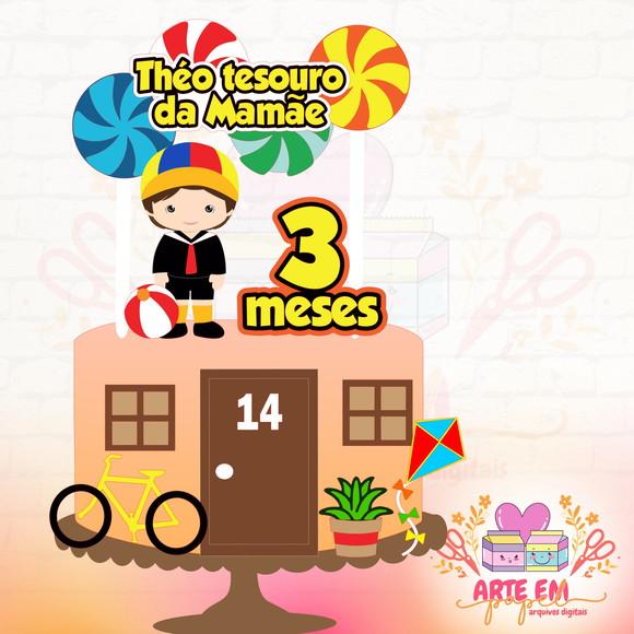 Arquivo Corte: Topo de Bolo Kiko Tesouro da Mamae 02