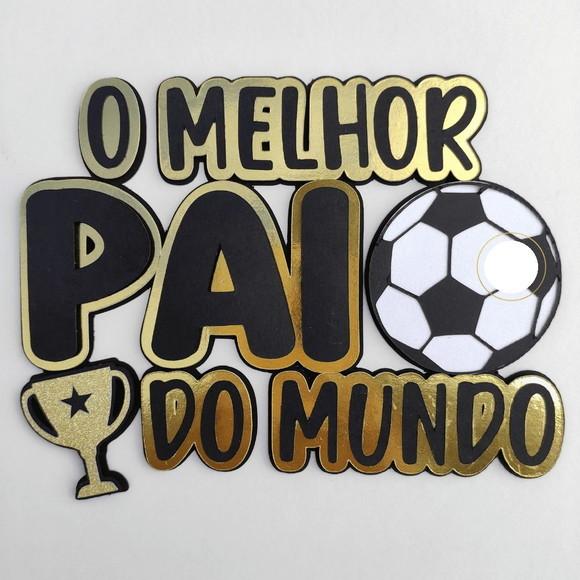 Arquivo Corte: Topo de Bolo Melhor Pai do Mundo 03