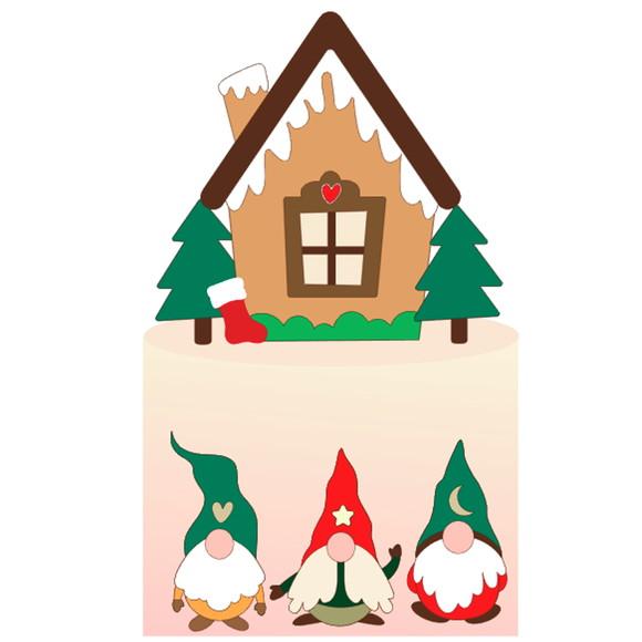 Arquivo Corte: Topo de Bolo Natal Ajudantes Noel 094