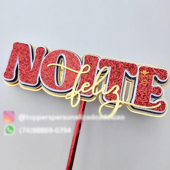 Arquivo Corte: Topo de Bolo Natal Noite Feliz