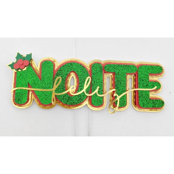 Arquivo Corte: Topo de Bolo Natal Noite Feliz 056