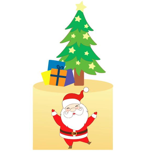 Arquivo Corte: Topo de Bolo Natal Noel e Presentes 090
