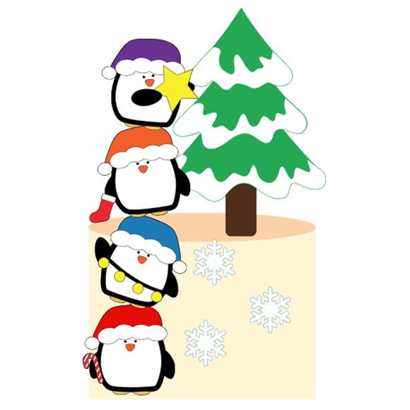 Arquivo Corte: Topo de Bolo Natal Pinguim 082