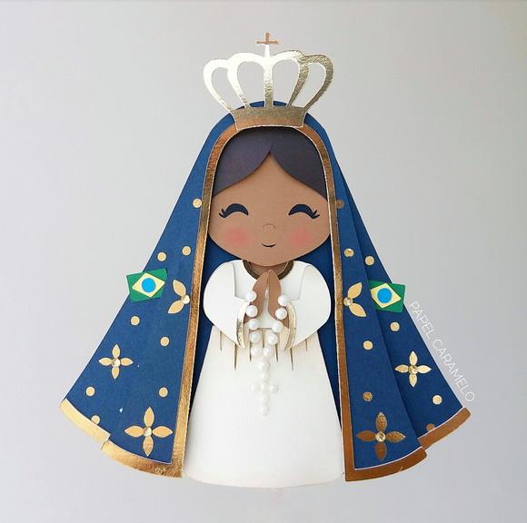 Arquivo Corte: Topo de Bolo Nossa Senhora