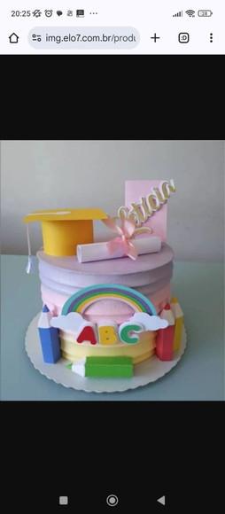Arquivo Corte: Topo Formatura Abc Menina