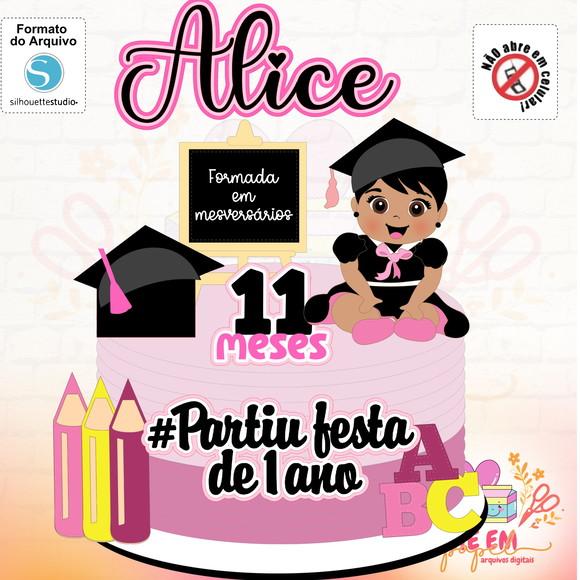 Arquivo Corte: Topo Formatura Mesversario Menina 02