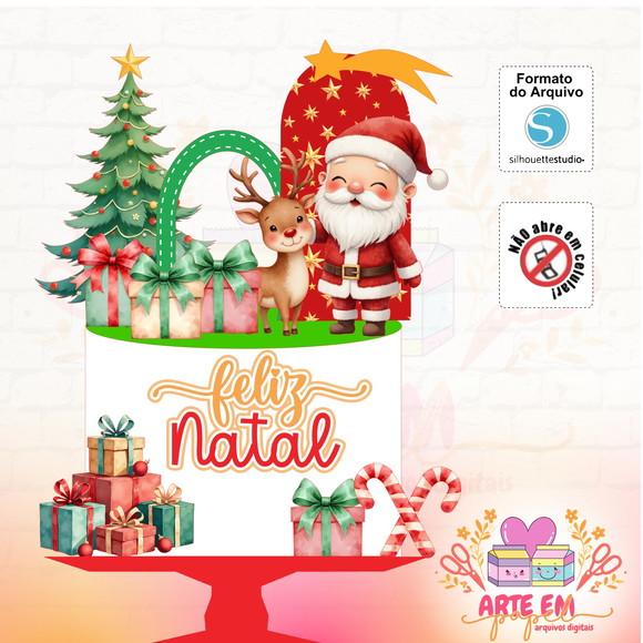 Arquivo de Corte Topo Natal Papai Noel