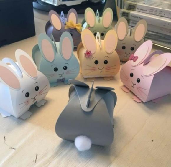 Arquivo de Corte: Caixas Coelhinhos