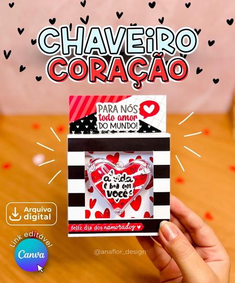 Arquivo de Corte: Chaveiro Dia dos Namorados