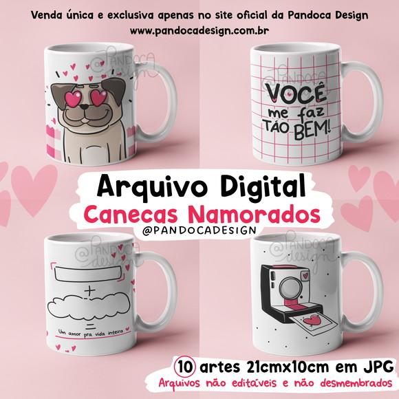 Arquivo de Corte: Combo Arte Caneca Dia Dia dos Namorados 01