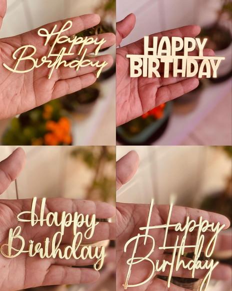 Arquivo de Corte: Combo Topos Happy Birthday
