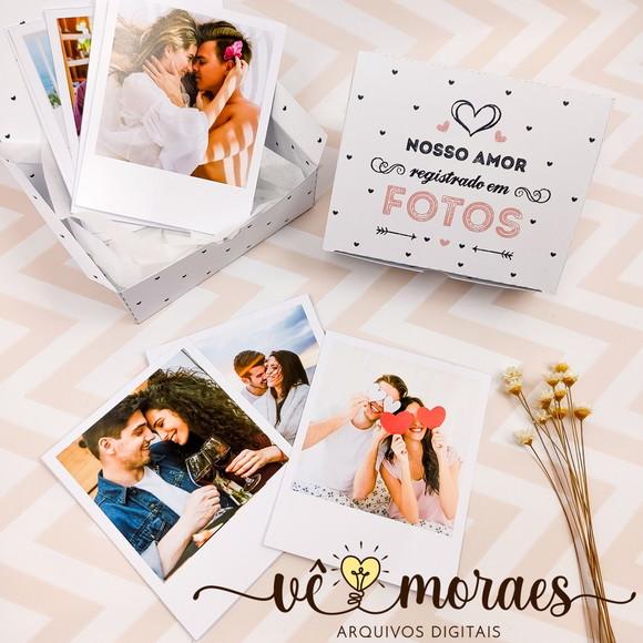 Arquivo de Corte: Cx c/ Fts Polaroids Dia dos Namorados