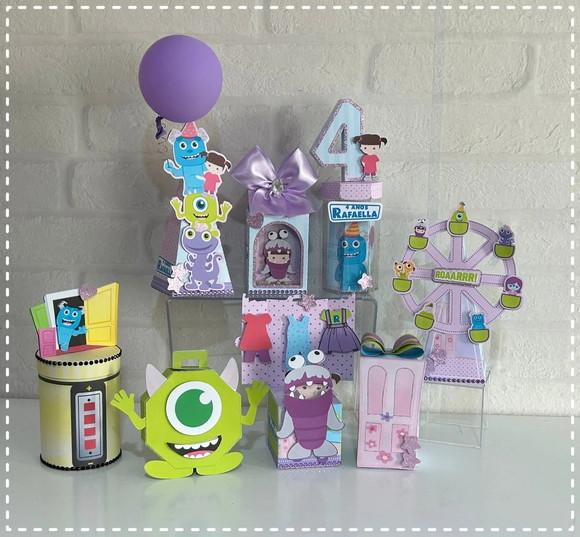 Arquivo de Corte: Kit Caixinhas Baby Monstros Sa