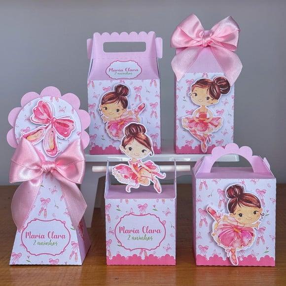 Arquivo de Corte: Kit Caixinhas Bailarina