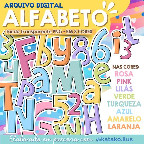 Arquivo de Corte: Kit Digital Alfabeto