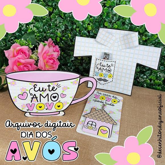Arquivo de Corte: Kit Digital Dia dos Avós